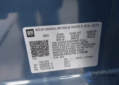 2024 GMC Terrain Awd Slt from USA, damaged, VIN 3GKALVEG7RL176546